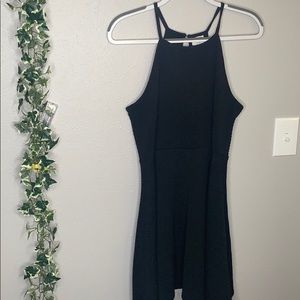 Black spaghetti strap dress